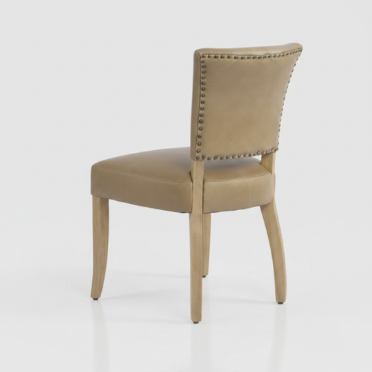 Claude Oakwood Leather Dining Chair