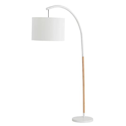 Atmosphere Milano Floor Lamp White & Natural