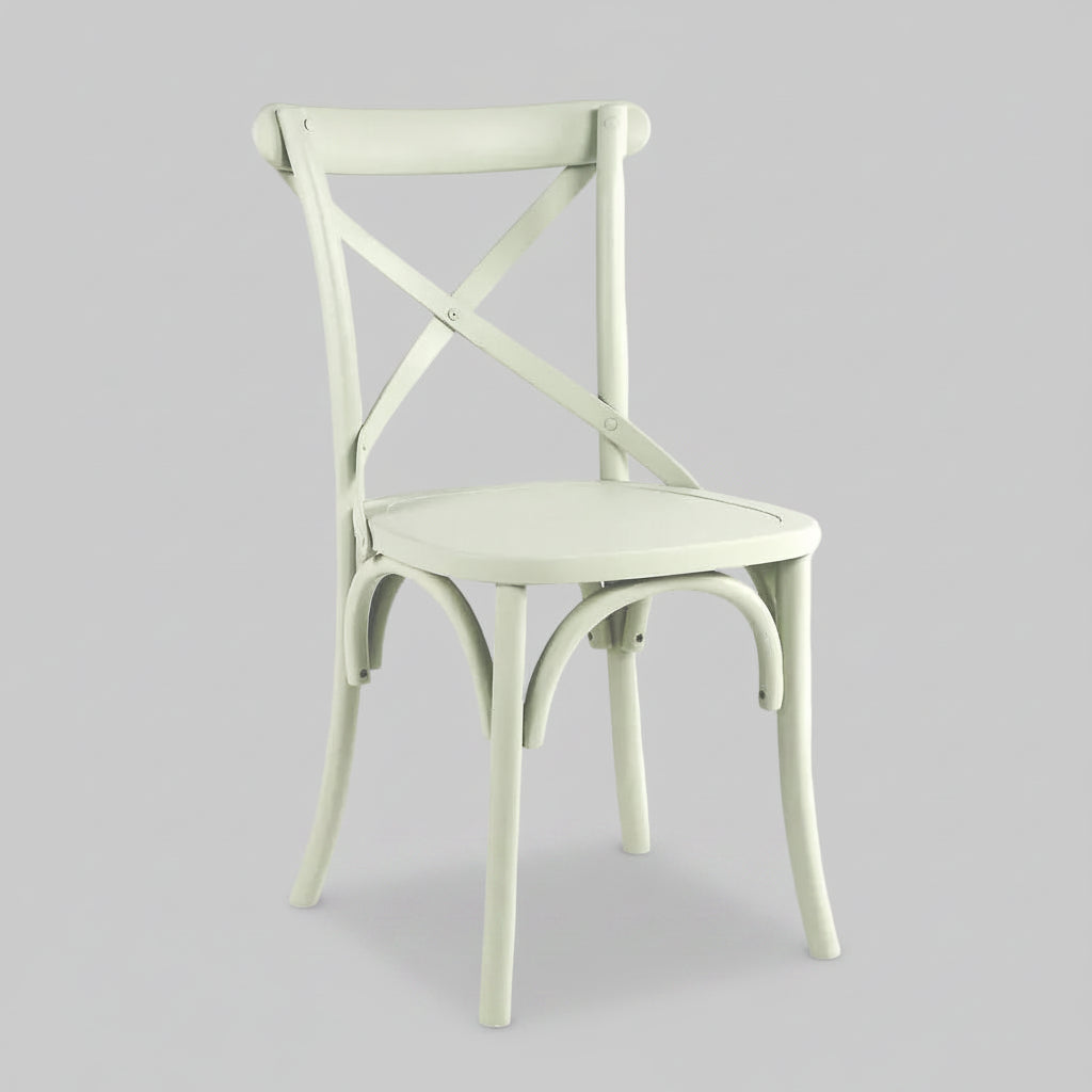 Cross Back Dining Chair - Seafoam