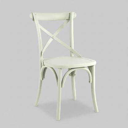 Cross Back Dining Chair - Seafoam