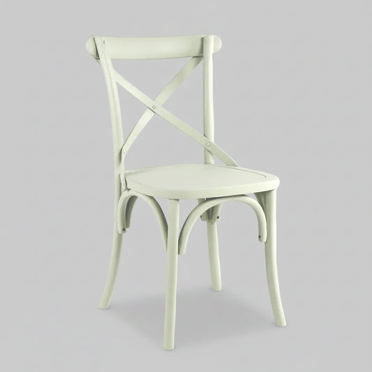 Cross Back Dining Chair - Seafoam