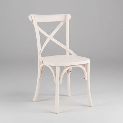 Cross Back Dining Chair - Nude