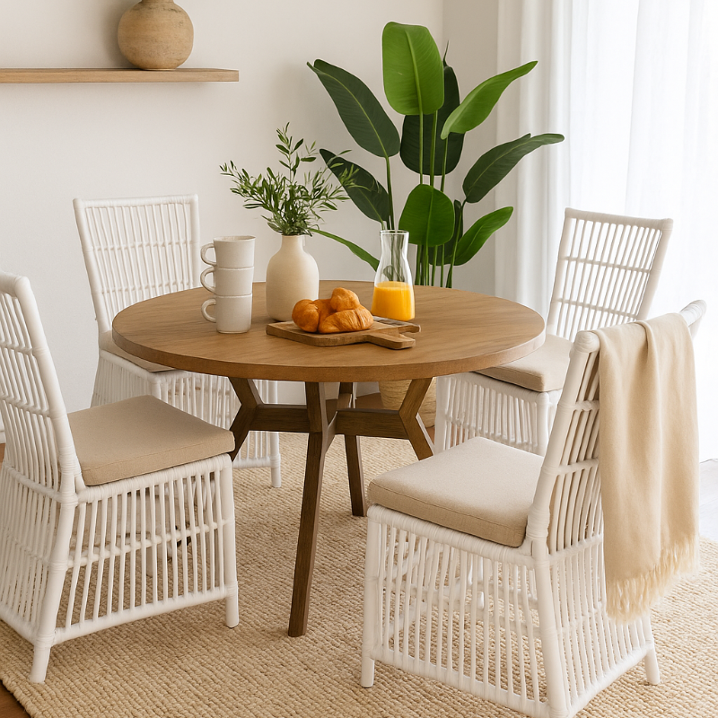 Mindi Mali Timber 1200 Dining Table
