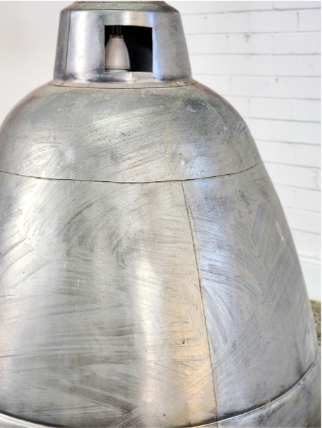 Industrial-style metal ceiling light (101 x 49cm)