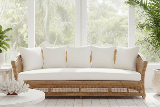 Morocco 3 Seater Cane Sofa