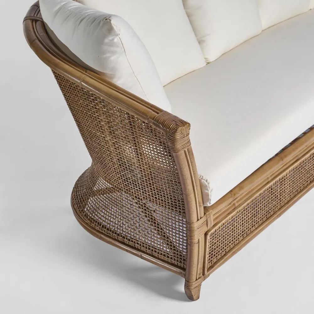 Morocco 3 Seater Cane Sofa