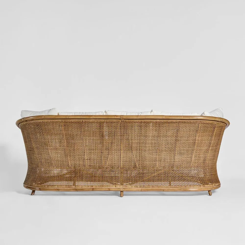 Morocco 3 Seater Cane Sofa