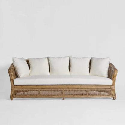 Morocco 3 Seater Cane Sofa