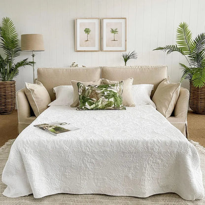 Mosman 3 Seat Queen Sofa Bed Beige