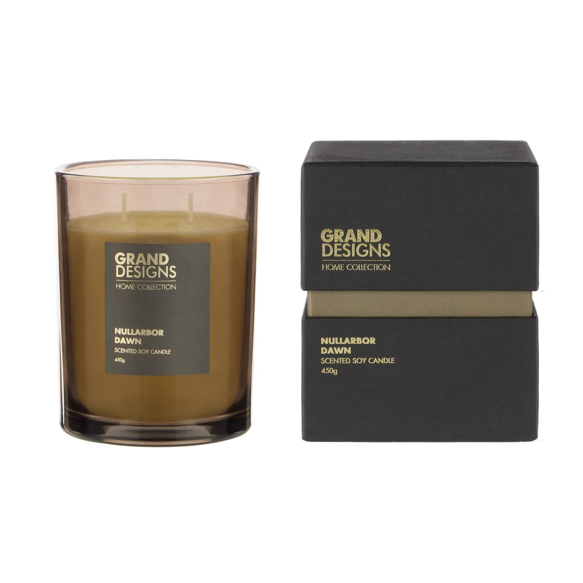 Grand Designs Nullarbor Dawn Scented Candle 450g Black