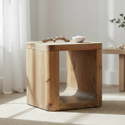 Naturo Recycled Timber Side table