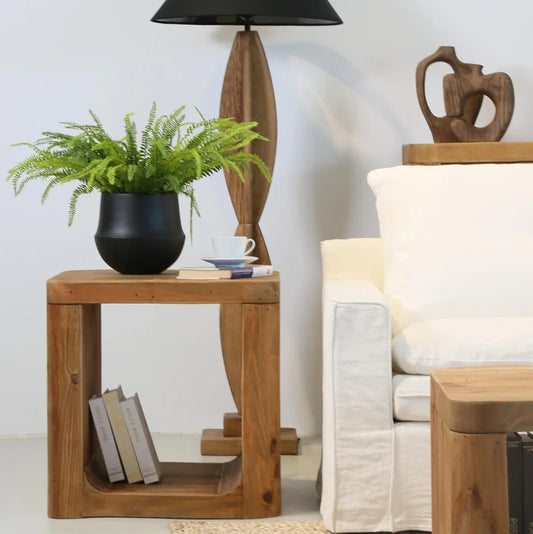 Naturo Recycled Timber Side table