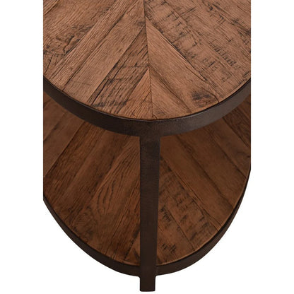 Rustica Oval Reclaimed Oak Coffee Table
