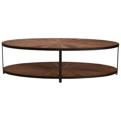 Rustica Oval Reclaimed Oak Coffee Table