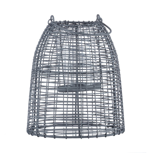 Ellis Lantern Small Grey 24x24x27