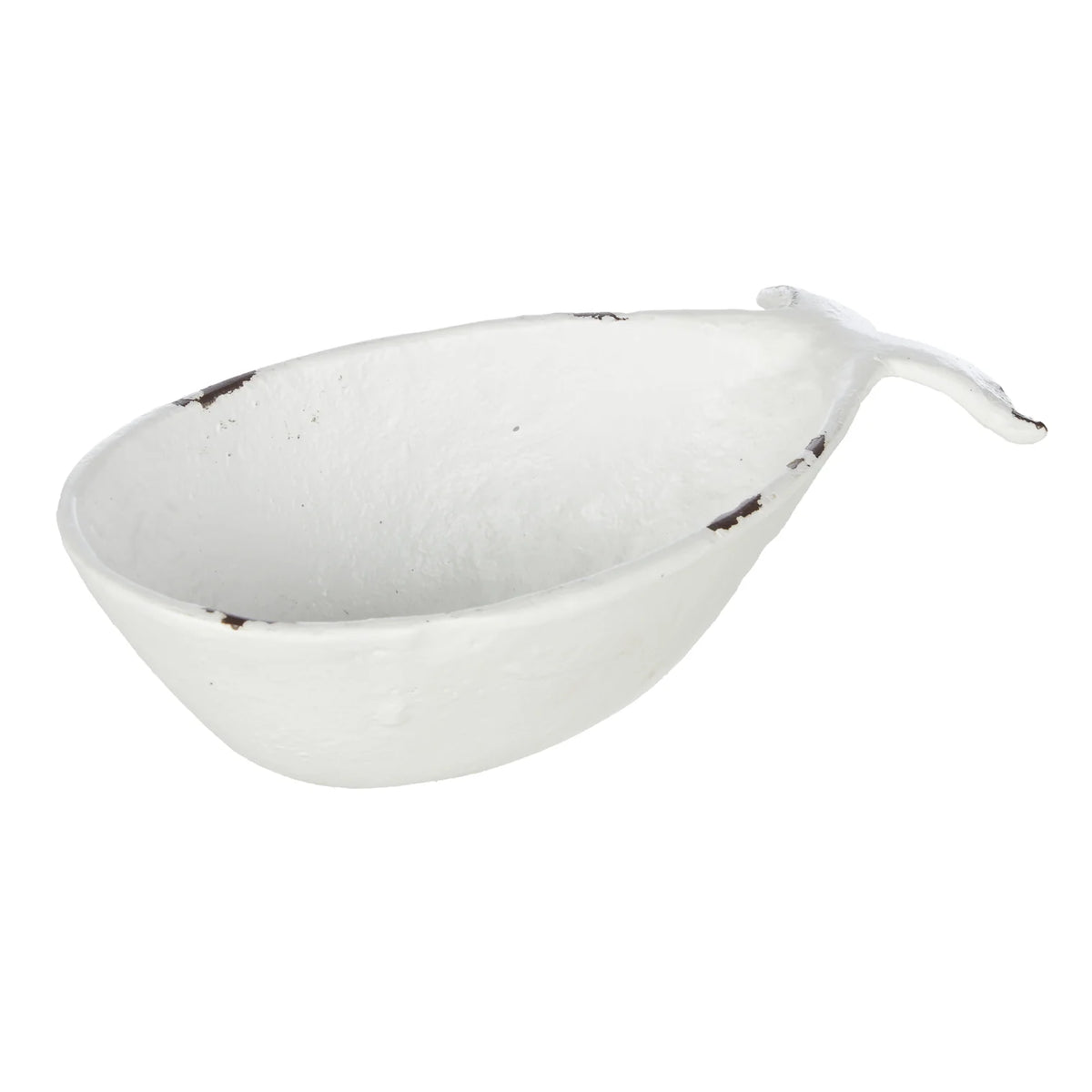 Finn Whale Dish 13.3x25cm White