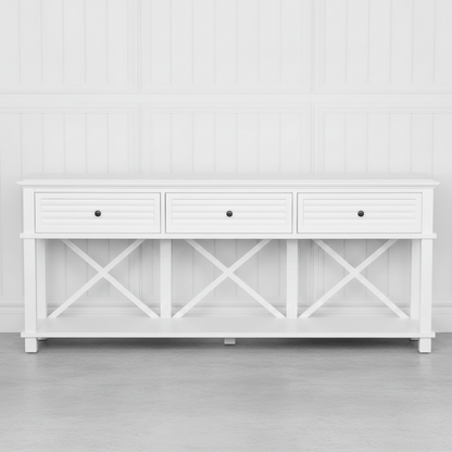 Palm Beach White 1900 long Hall Table