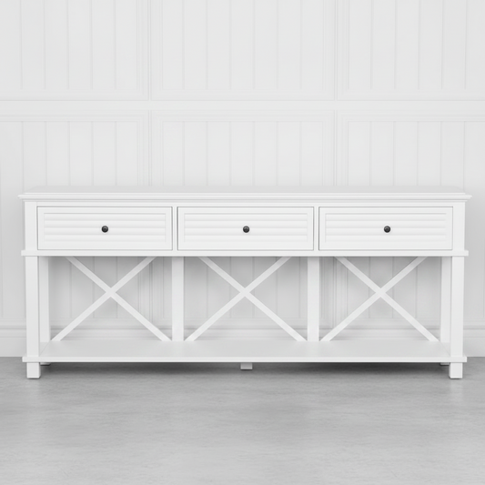 Palm Beach White 1900 long Hall Table