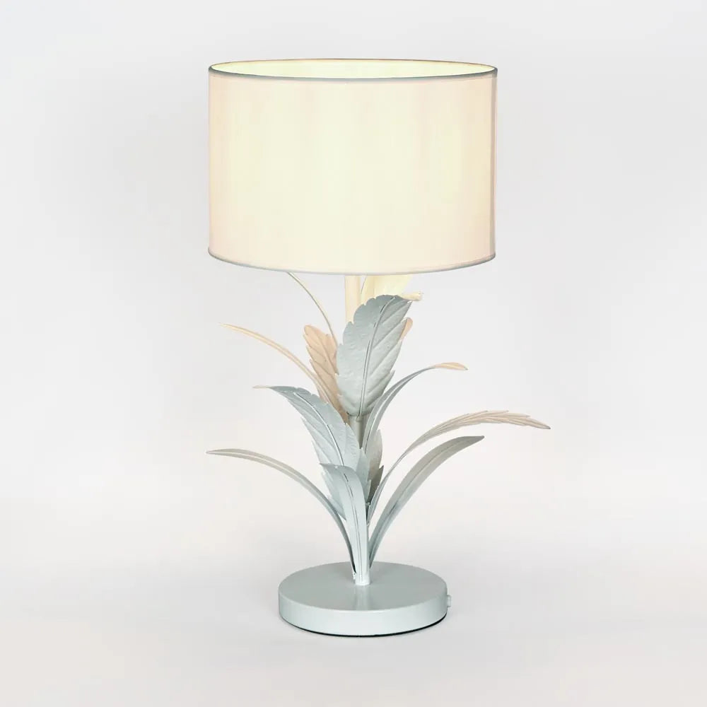 Palm Table Lamp White
