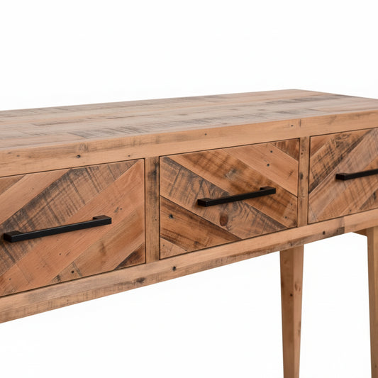 Nordica 3 drw Hall/Sofa Table - Recycled Pine