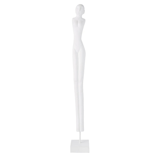 Amalfi White Figurative Sculpture 10x10x80cm
