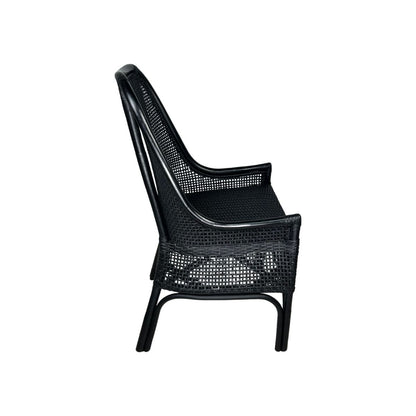 Cairo Rattan Dining Chair - Black