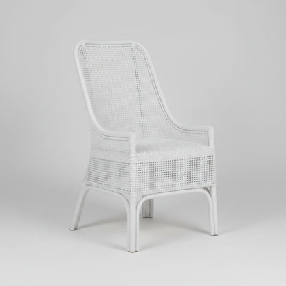 Cairo Rattan Dining Chair - White
