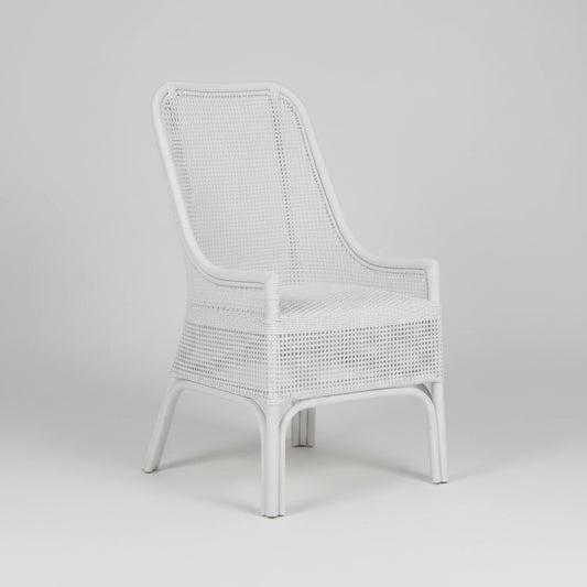 Cairo Rattan Dining Chair - White