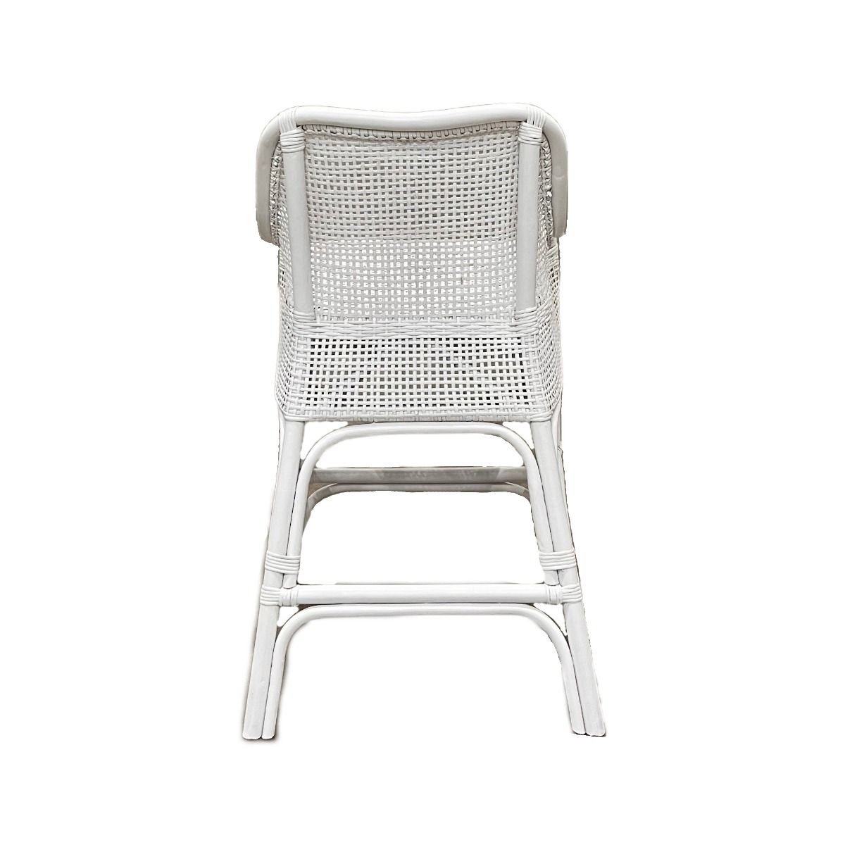 Cairo Rattan Stool - Sold White