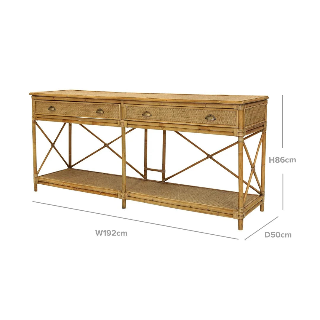 Hayman Rattan Hamptons Console - 2 Sizes