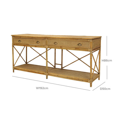Hayman Rattan Hamptons Console - 2 Sizes