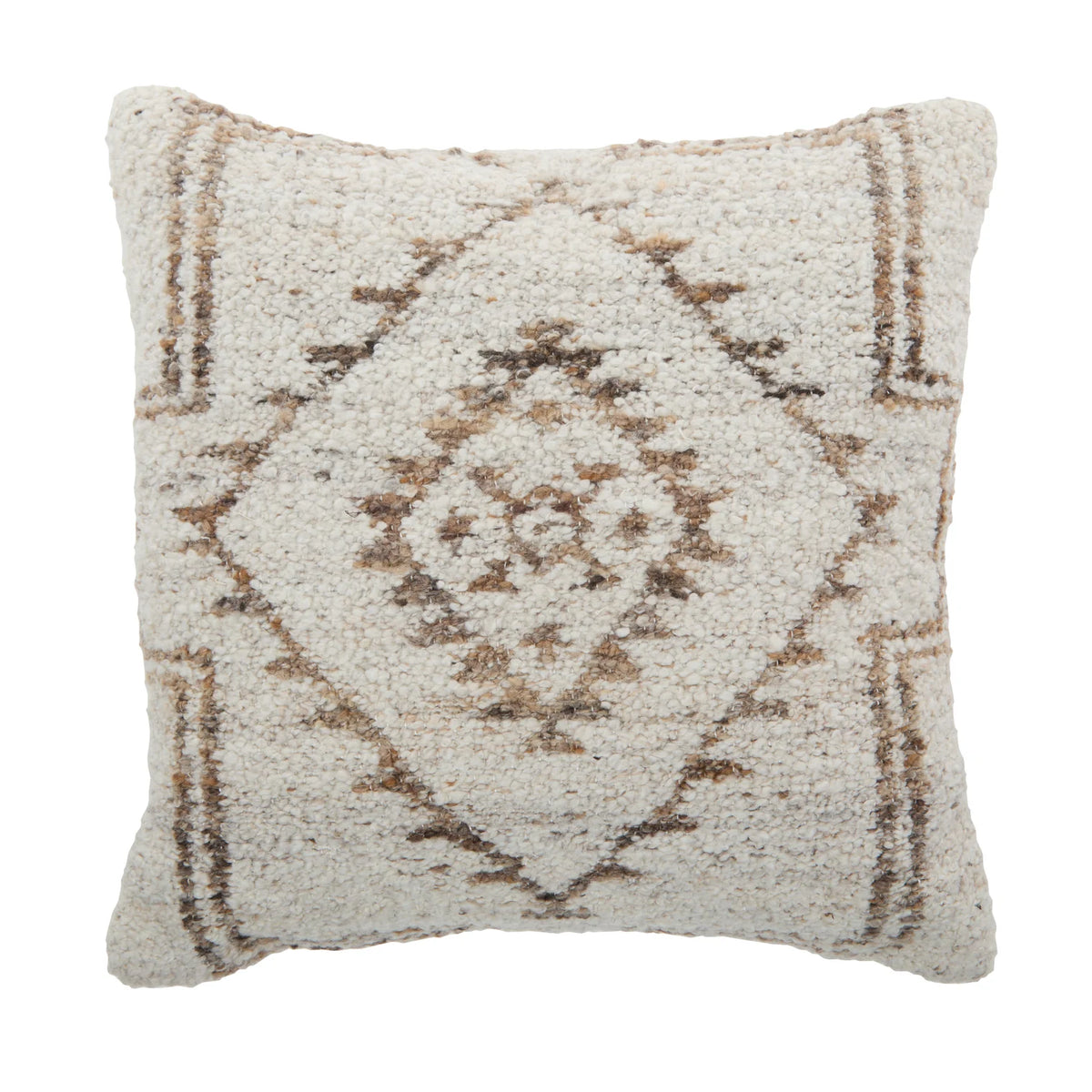 Atmosphere Aztec Cushion White
