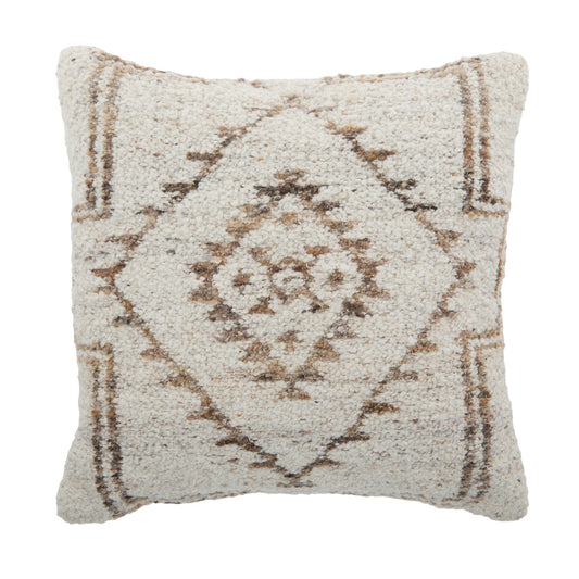 Atmosphere Aztec Cushion White