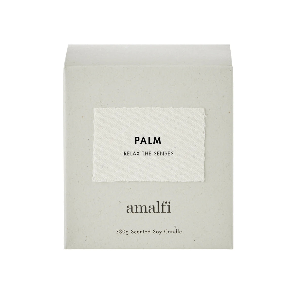 Amalfi Palm Scented Soy Wax Candle 330g White