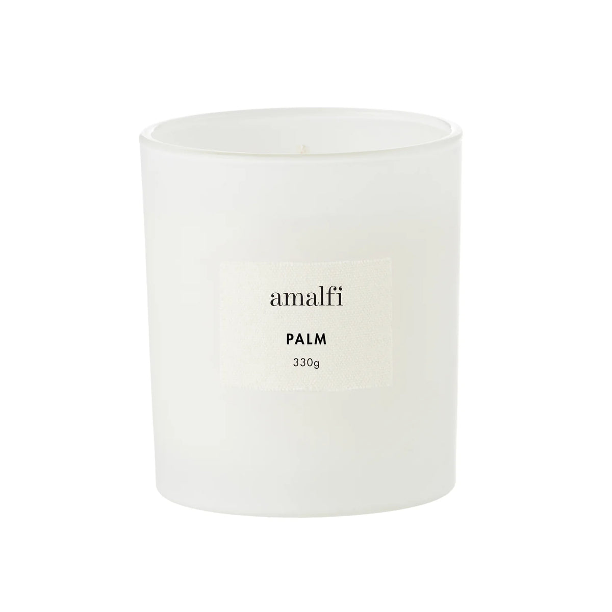 Amalfi Palm Scented Soy Wax Candle 330g White