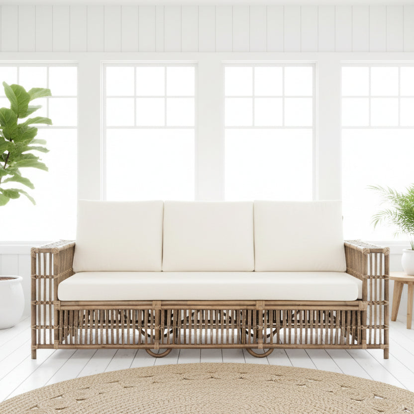 Roma 3 Seat Rattan Sofa