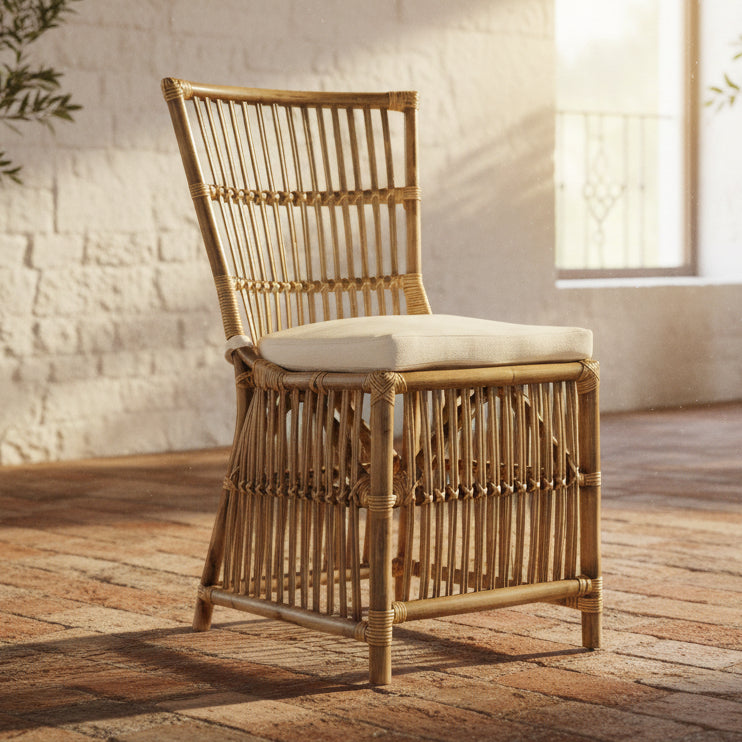 Sawtell Rattan Dining Chair - Honey
