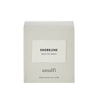 Shoreline Soy Wax Candle 330g 9x9x10cm White