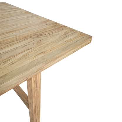 Kayu Timber Dining Table - Sonoma Distressed Natural or Rustic - 2200mm