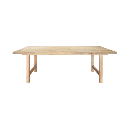 Kayu Timber Dining Table - Sonoma Distressed Natural or Rustic - 2200mm