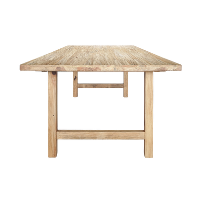 Kayu Timber Dining Table - Sonoma Distressed Natural or Rustic - 2200mm
