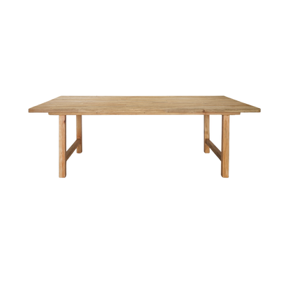 Kayu Timber Dining Table - Sonoma Distressed Natural or Rustic - 2200mm