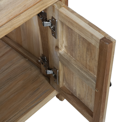 Kayu 2dr/1drw Bedside Timber Table