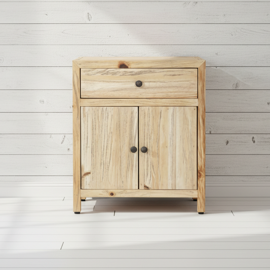 Kayu 2dr/1drw Bedside Timber Table