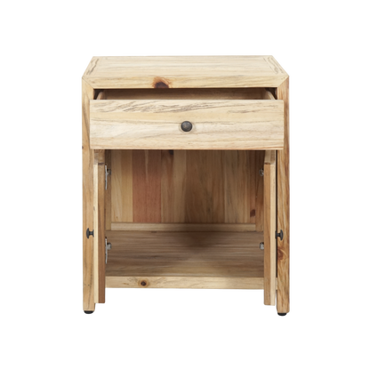 Kayu 2dr/1drw Bedside Timber Table