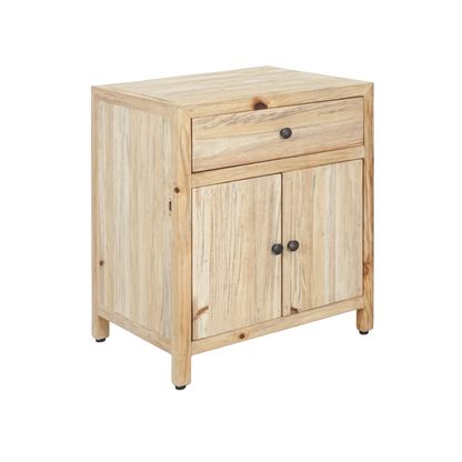 Kayu 2dr/1drw Bedside Timber Table