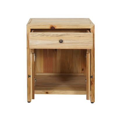 Kayu 2dr/1drw Bedside Timber Table