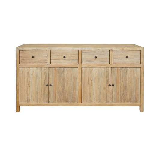 Kayu 4 Drawer/4 Door Timber Sonoma Sideboard