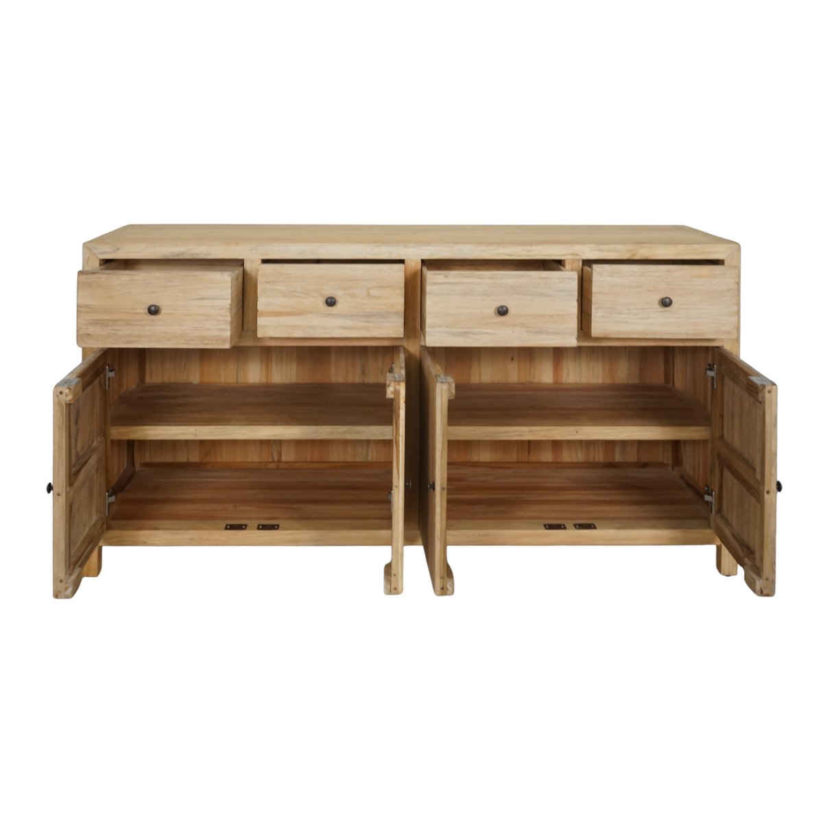Kayu 4 Drawer/4 Door Timber Sonoma Sideboard