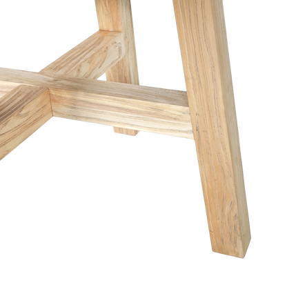 Sonoma Round Dining Table - Distressed Natural 1200mm